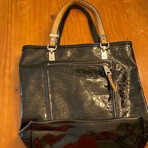 Dana Buchman Black and Brown Tote Bag